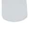 White Contemporary Garden Stool, 17" x 17" x 18"